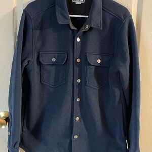 Edgevale Fleece Shirt Jacket Blue Men’s M